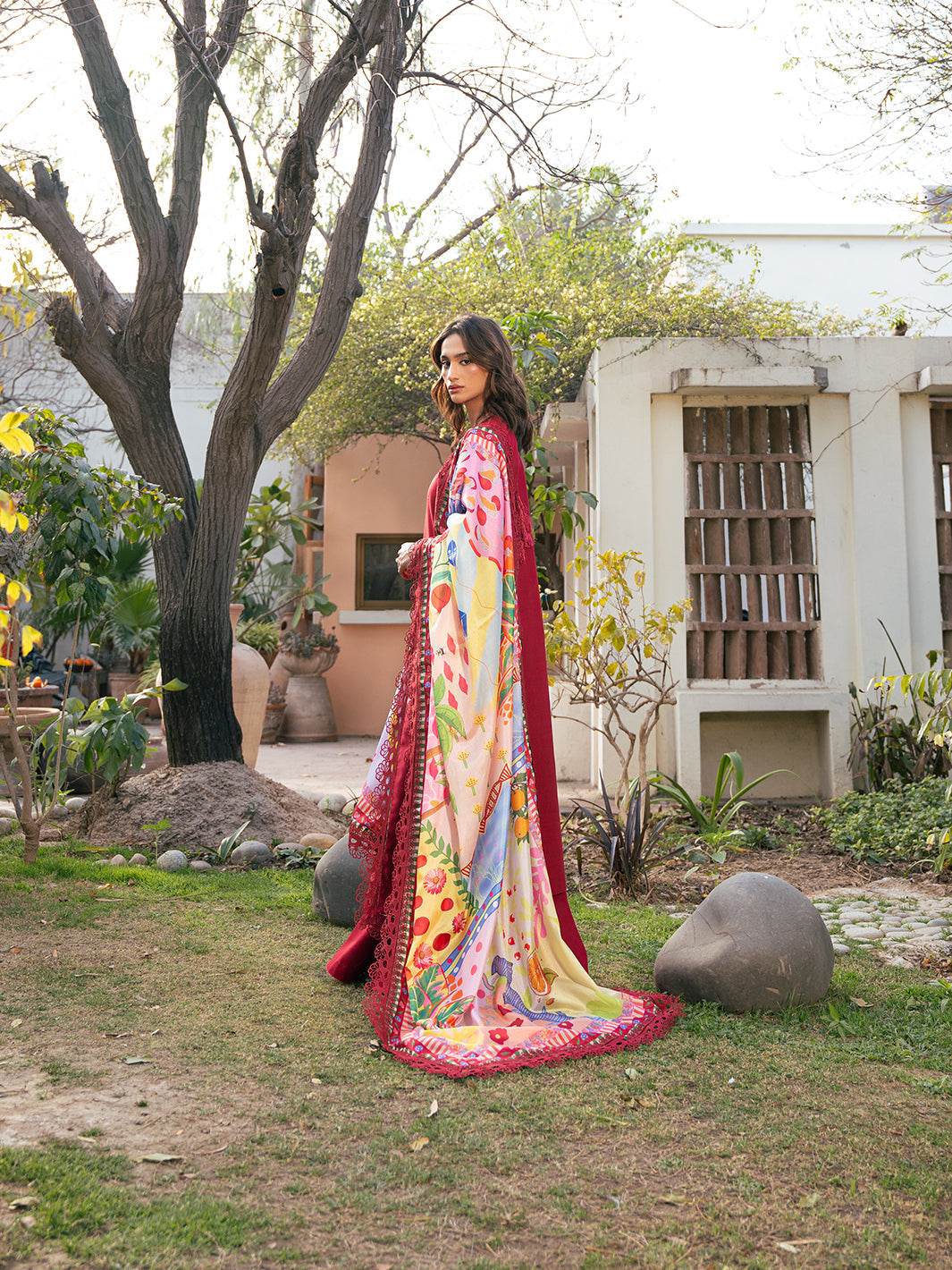Bin Ilyas | Hazel Printed Lawn 25 | 2071 - B by Bin Ilyas - Designer Dress - Type: Ladies Clothes - Available at Libayah - 100% Original