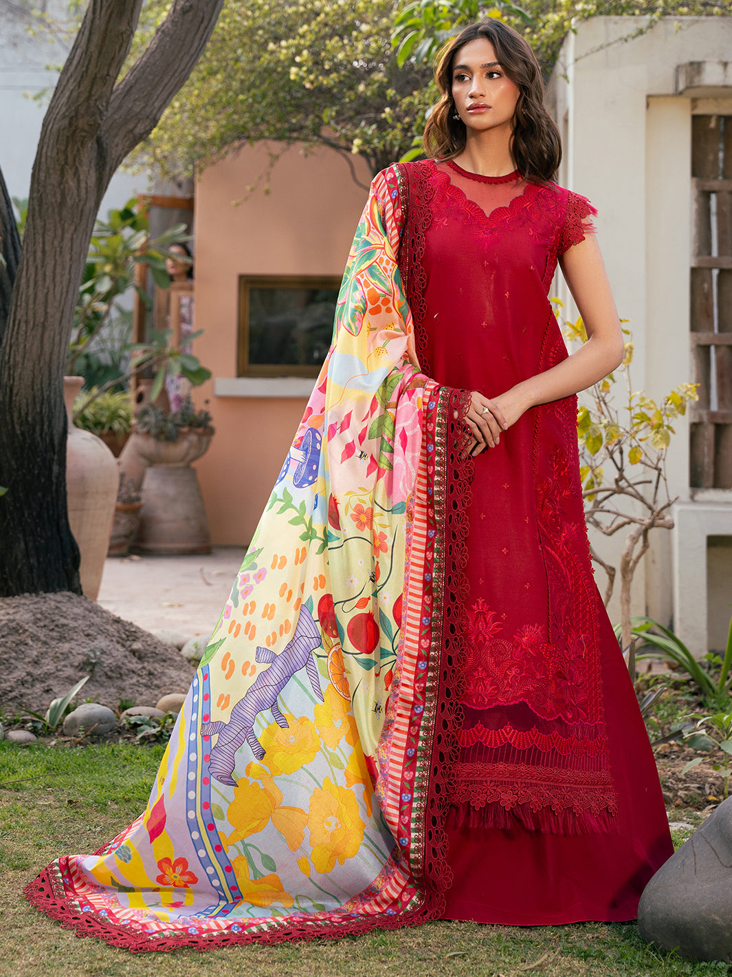Bin Ilyas | Hazel Printed Lawn 25 | 2071 - B by Bin Ilyas - Designer Dress - Type: Ladies Clothes - Available at Libayah - 100% Original
