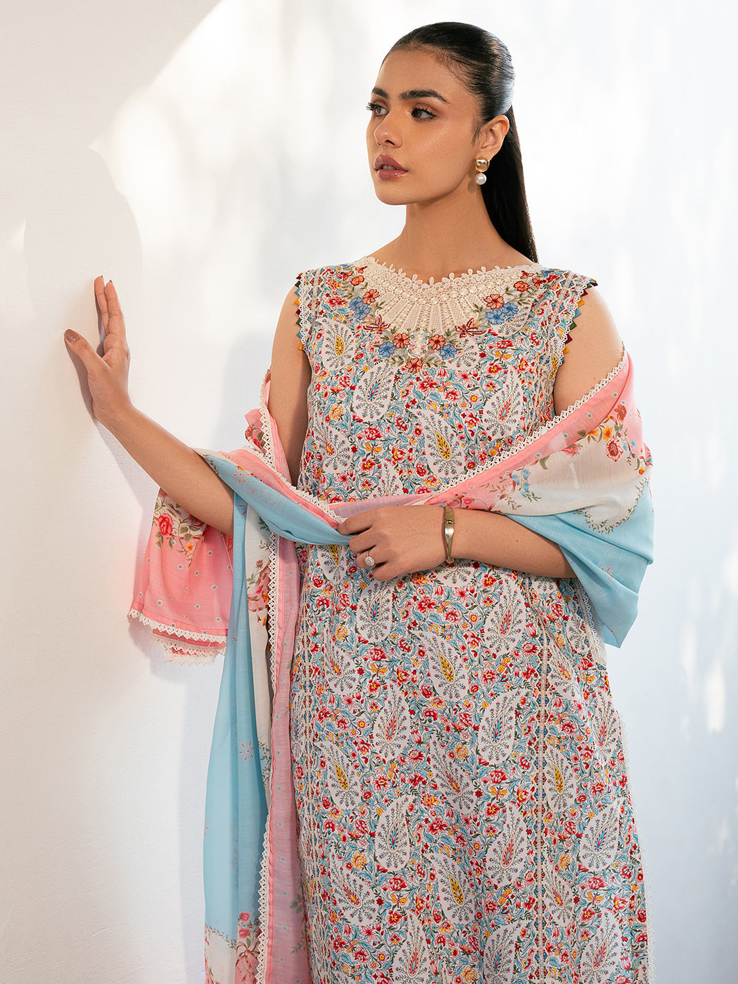 Bin Ilyas | Hazel Printed Lawn 25 | 2072 - A by Bin Ilyas - Designer Dress - Type: Ladies Clothes - Available at Libayah - 100% Original