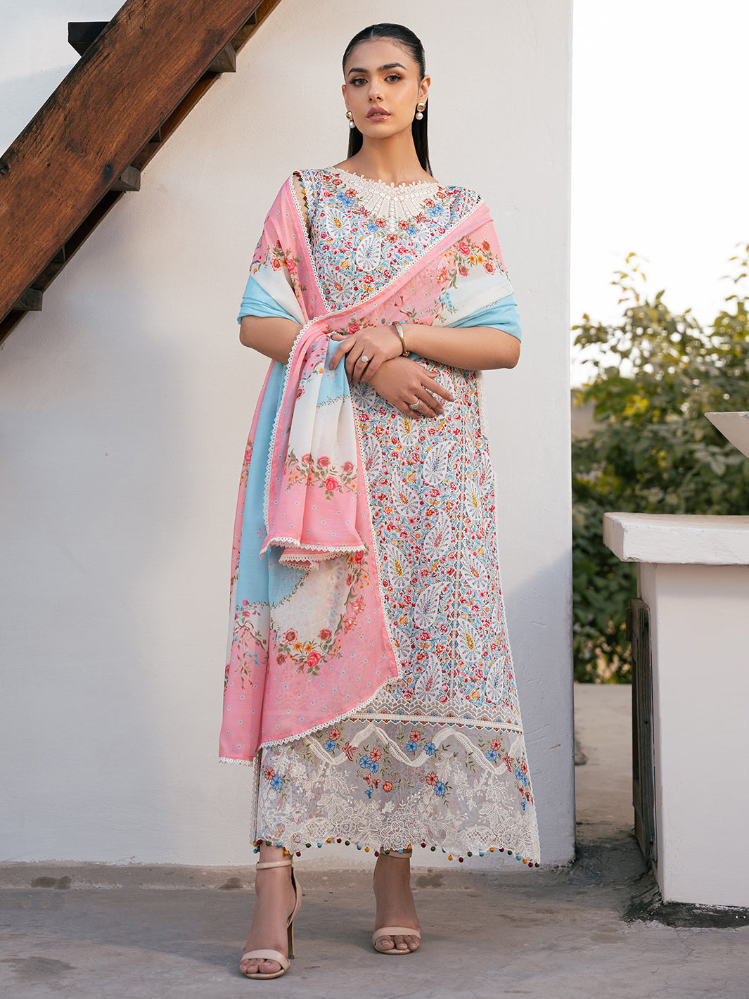 Bin Ilyas | Hazel Printed Lawn 25 | 2072 - A by Bin Ilyas - Designer Dress - Type: Ladies Clothes - Available at Libayah - 100% Original