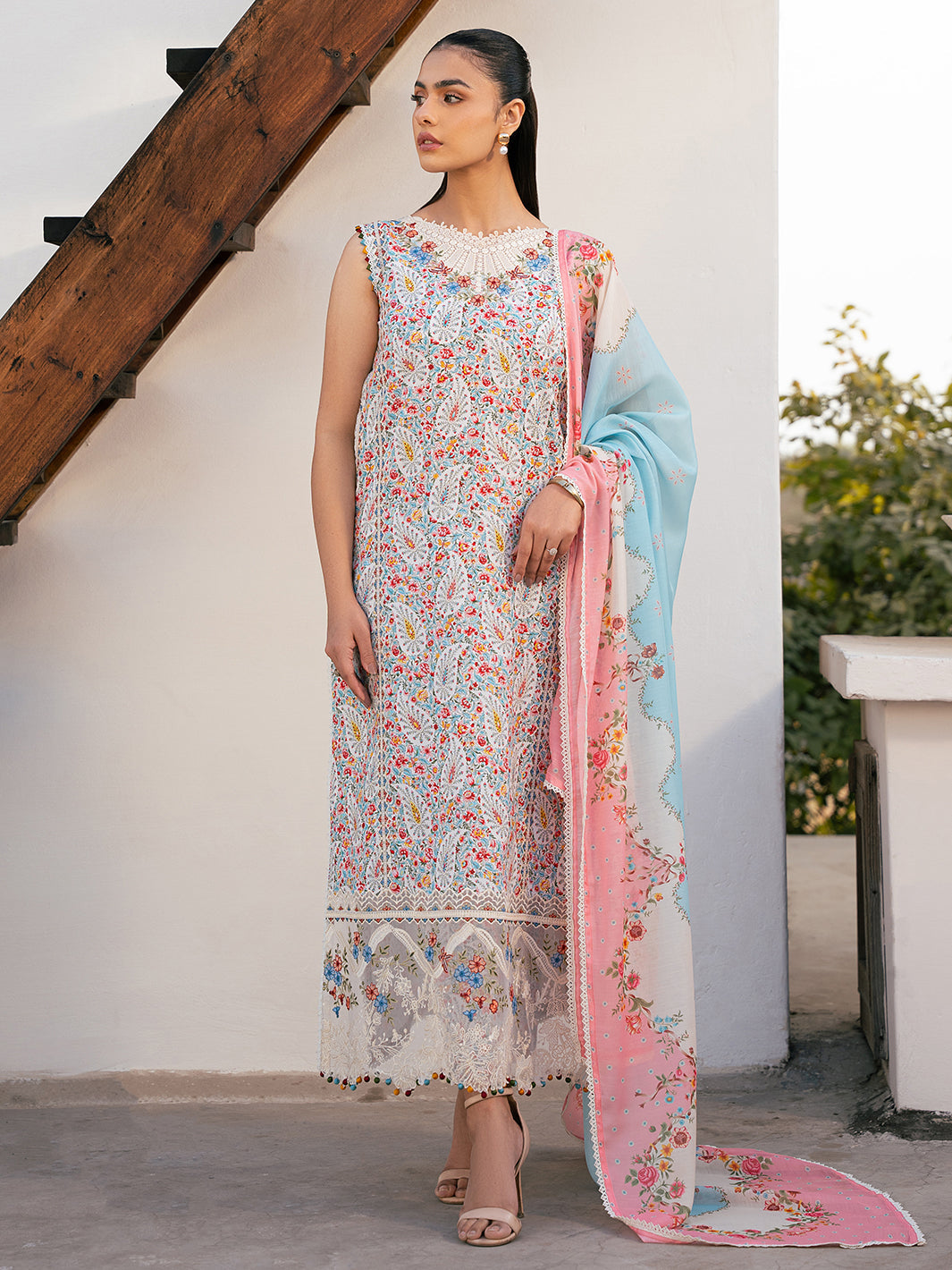 Bin Ilyas | Hazel Printed Lawn 25 | 2072 - A by Bin Ilyas - Designer Dress - Type: Ladies Clothes - Available at Libayah - 100% Original