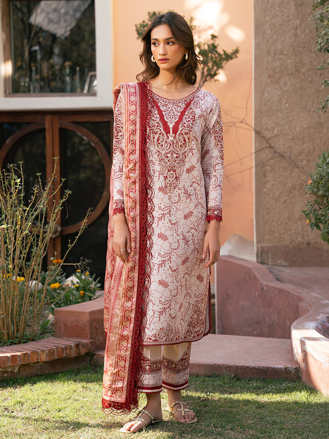 Bin Ilyas | Hazel Printed Lawn 25 | 2074 - B by Bin Ilyas - Designer Dress - Type: Ladies Clothes - Available at Libayah - 100% Original