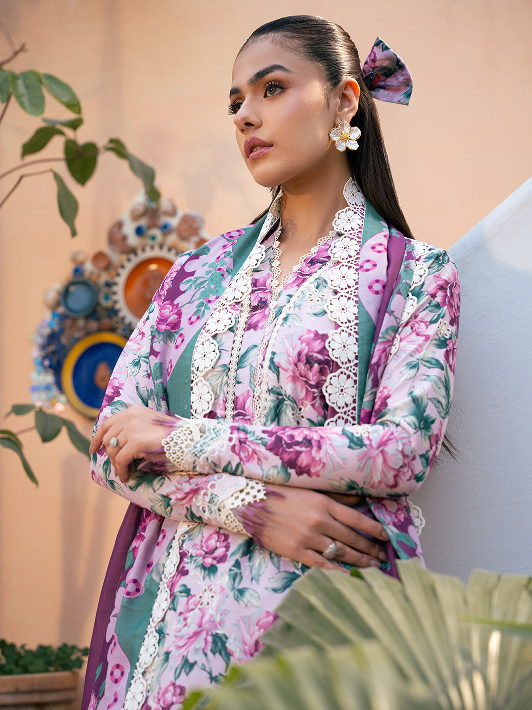 Bin Ilyas | Hazel Printed Lawn 25 | 2075 - A by Bin Ilyas - Designer Dress - Type: Ladies Clothes - Available at Libayah - 100% Original