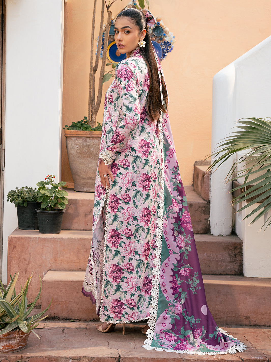 Bin Ilyas | Hazel Printed Lawn 25 | 2075 - A by Bin Ilyas - Designer Dress - Type: Ladies Clothes - Available at Libayah - 100% Original