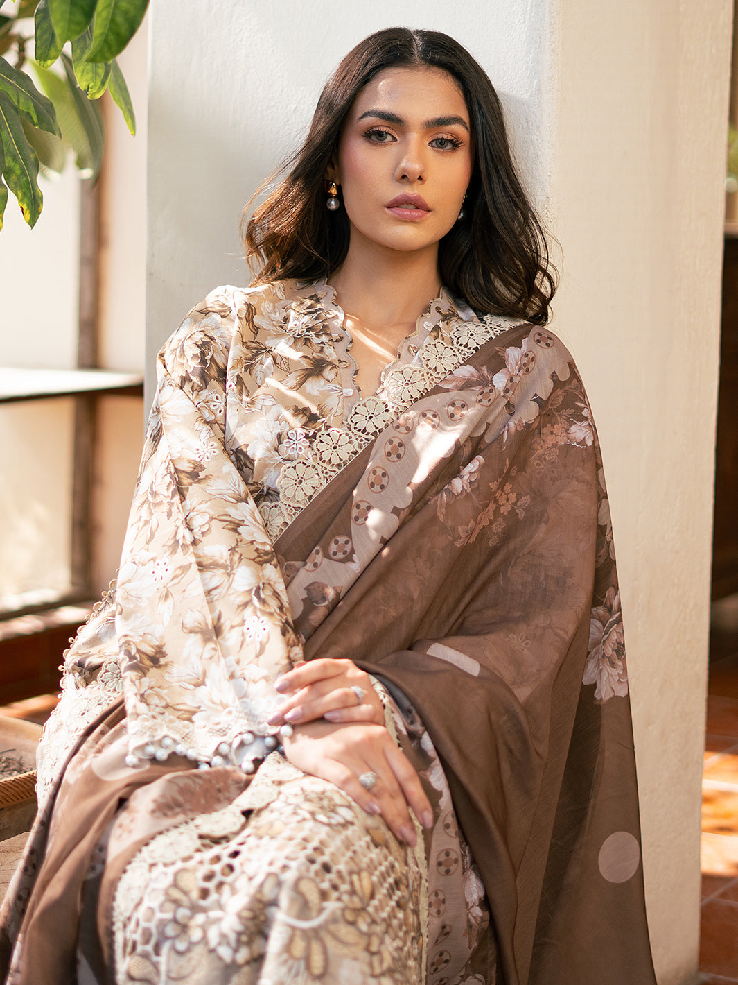 Bin Ilyas | Hazel Printed Lawn 25 | 2075 - B by Bin Ilyas - Designer Dress - Type: Ladies Clothes - Available at Libayah - 100% Original