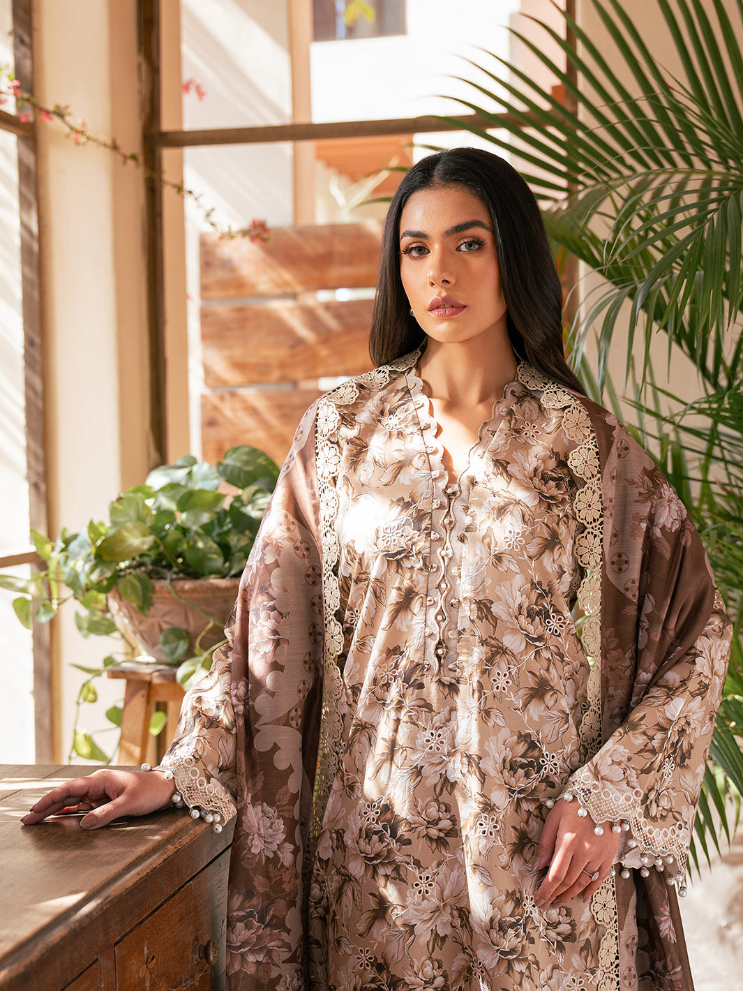 Bin Ilyas | Hazel Printed Lawn 25 | 2075 - B by Bin Ilyas - Designer Dress - Type: Ladies Clothes - Available at Libayah - 100% Original