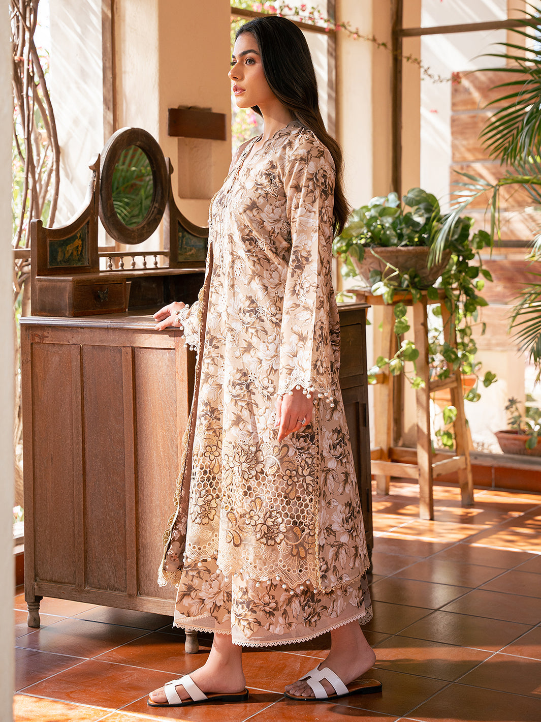 Bin Ilyas | Hazel Printed Lawn 25 | 2075 - B by Bin Ilyas - Designer Dress - Type: Ladies Clothes - Available at Libayah - 100% Original