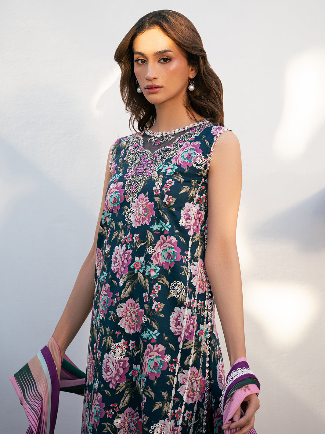Bin Ilyas | Hazel Printed Lawn 25 | 2076 - A by Bin Ilyas - Designer Dress - Type: Ladies Clothes - Available at Libayah - 100% Original