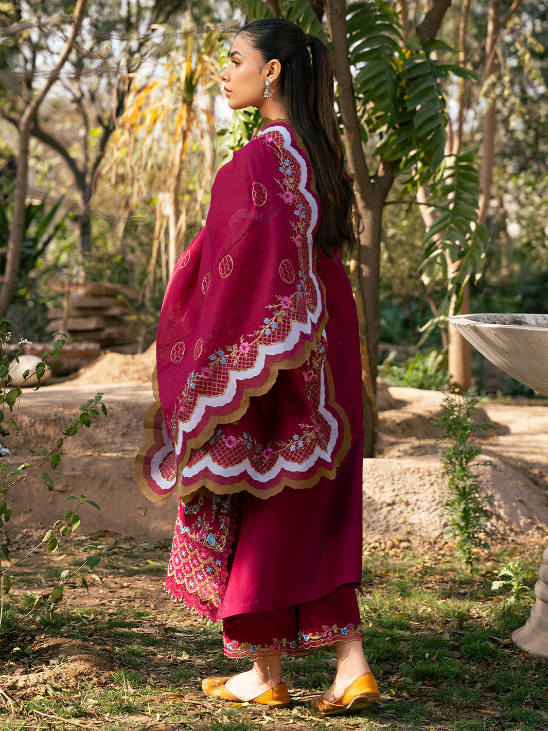 Bin Ilyas | Hazel Printed Lawn 25 | 2078 - A by Bin Ilyas - Designer Dress - Type: Ladies Clothes - Available at Libayah - 100% Original