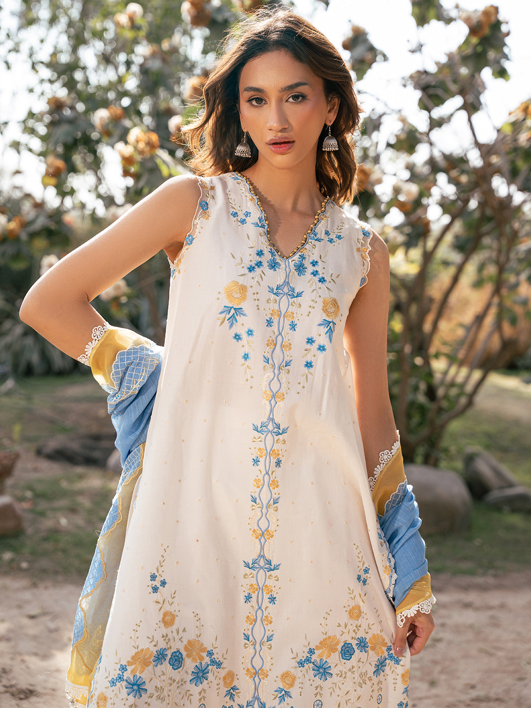 Bin Ilyas | Hazel Printed Lawn 25 | 2078 - B by Bin Ilyas - Designer Dress - Type: Ladies Clothes - Available at Libayah - 100% Original