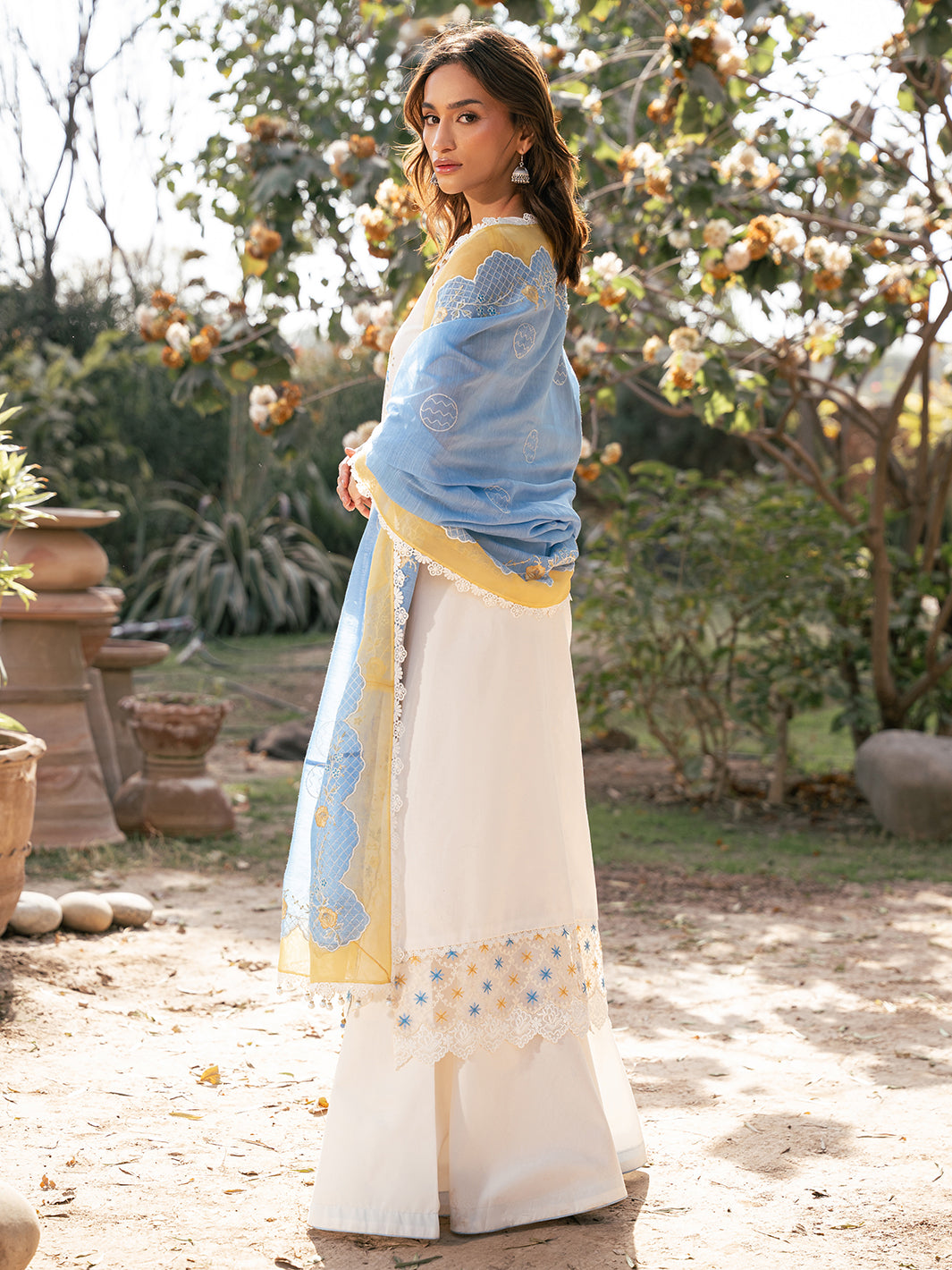 Bin Ilyas | Hazel Printed Lawn 25 | 2078 - B by Bin Ilyas - Designer Dress - Type: Ladies Clothes - Available at Libayah - 100% Original