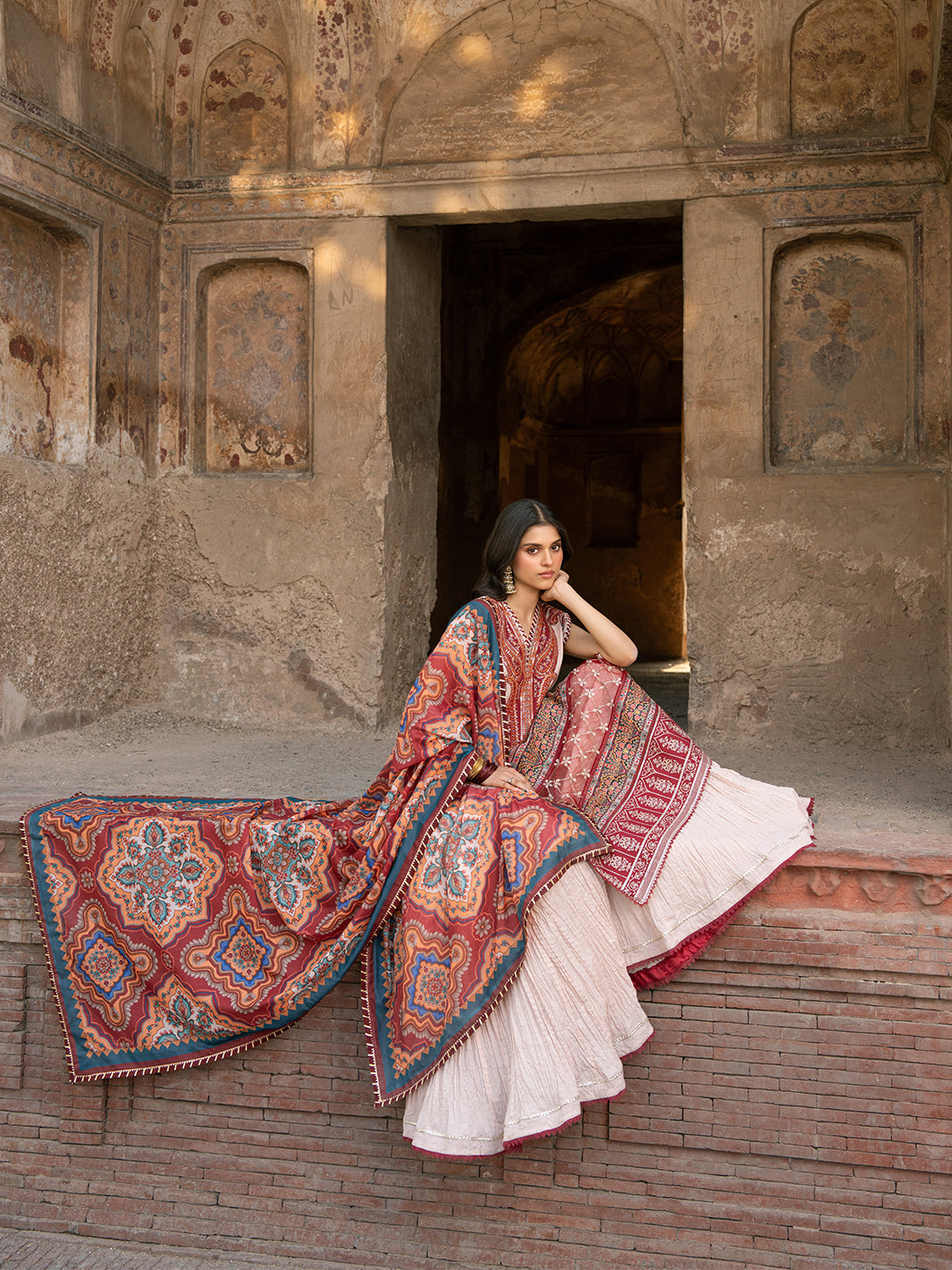 Bin Ilyas | Naqsh Naaz Luxury Lawn 25 | 2083 - A by Bin Ilyas - Designer Dress - Type: Ladies Clothes - Available at Libayah - 100% Original