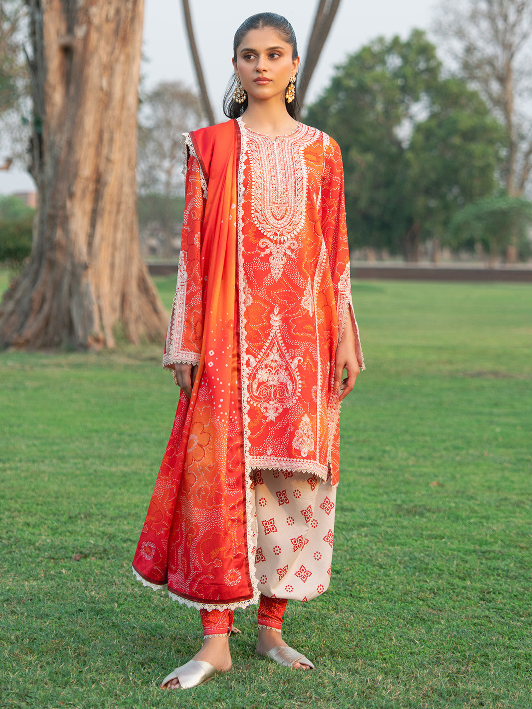 Bin Ilyas | Naqsh Naaz Luxury Lawn 25 | 2084 - A by Bin Ilyas - Designer Dress - Type: Ladies Clothes - Available at Libayah - 100% Original