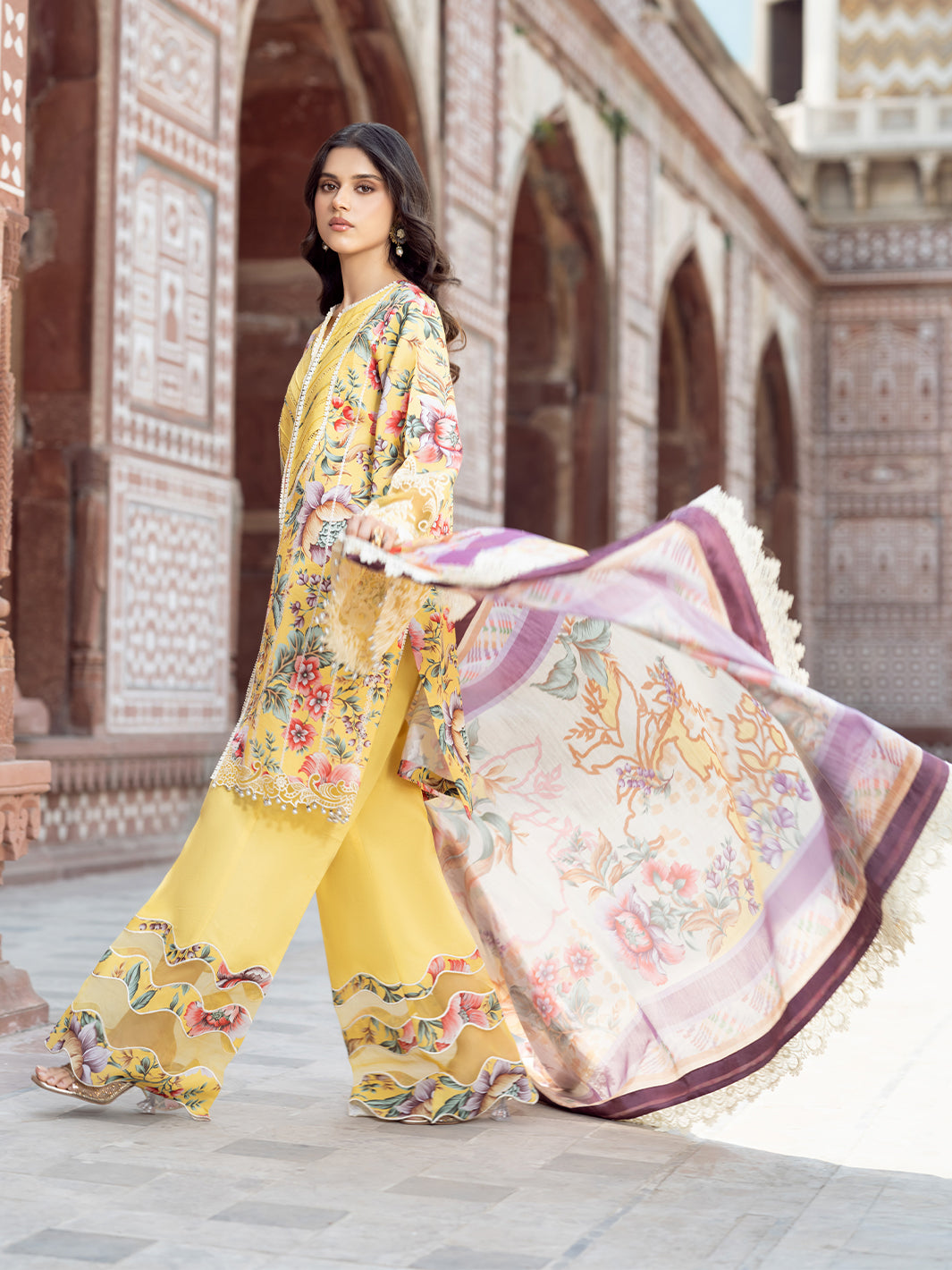 Bin Ilyas | Naqsh Naaz Luxury Lawn 25 | 2085 - A by Bin Ilyas - Designer Dress - Type: Ladies Clothes - Available at Libayah - 100% Original