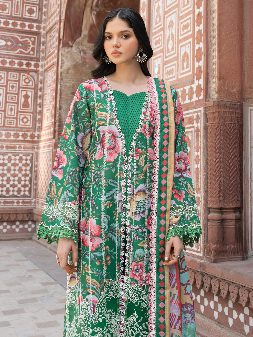 Bin Ilyas | Naqsh Naaz Luxury Lawn 25 | 2085 - D by Bin Ilyas - Designer Dress - Type: Ladies Clothes - Available at Libayah - 100% Original