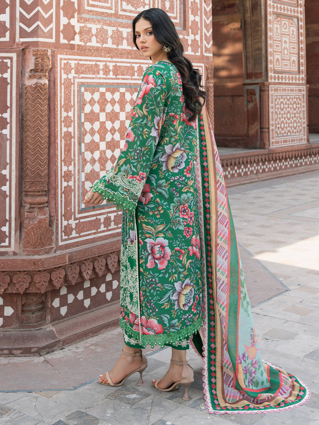 Bin Ilyas | Naqsh Naaz Luxury Lawn 25 | 2085 - D by Bin Ilyas - Designer Dress - Type: Ladies Clothes - Available at Libayah - 100% Original