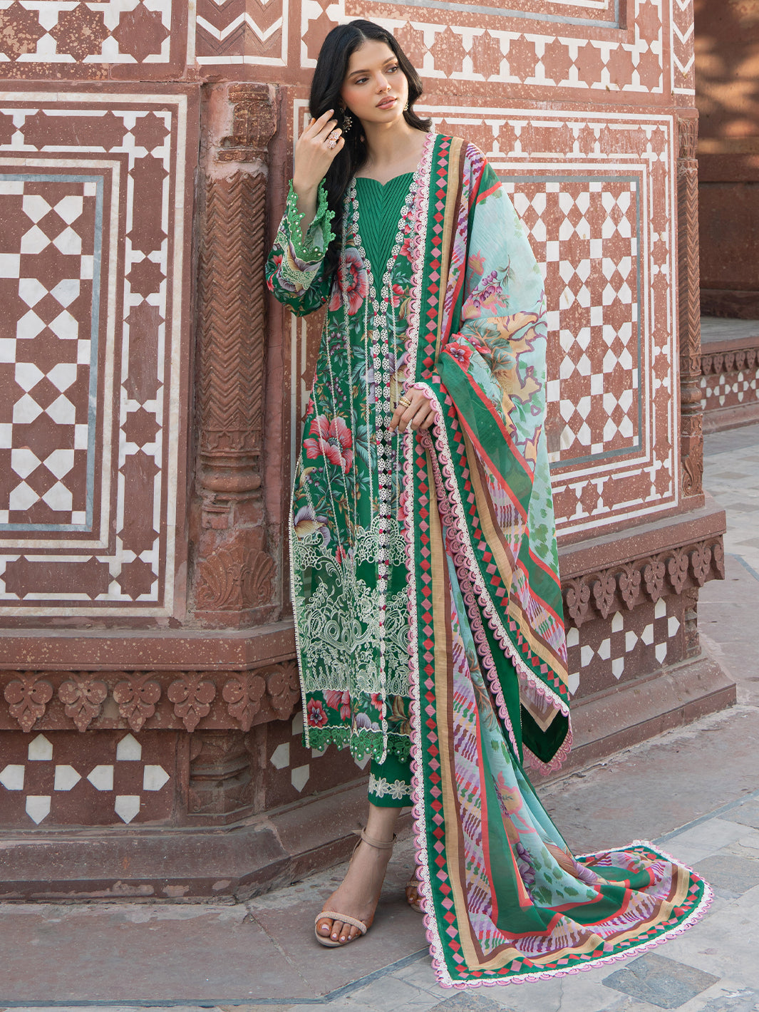 Bin Ilyas | Naqsh Naaz Luxury Lawn 25 | 2085 - D by Bin Ilyas - Designer Dress - Type: Ladies Clothes - Available at Libayah - 100% Original