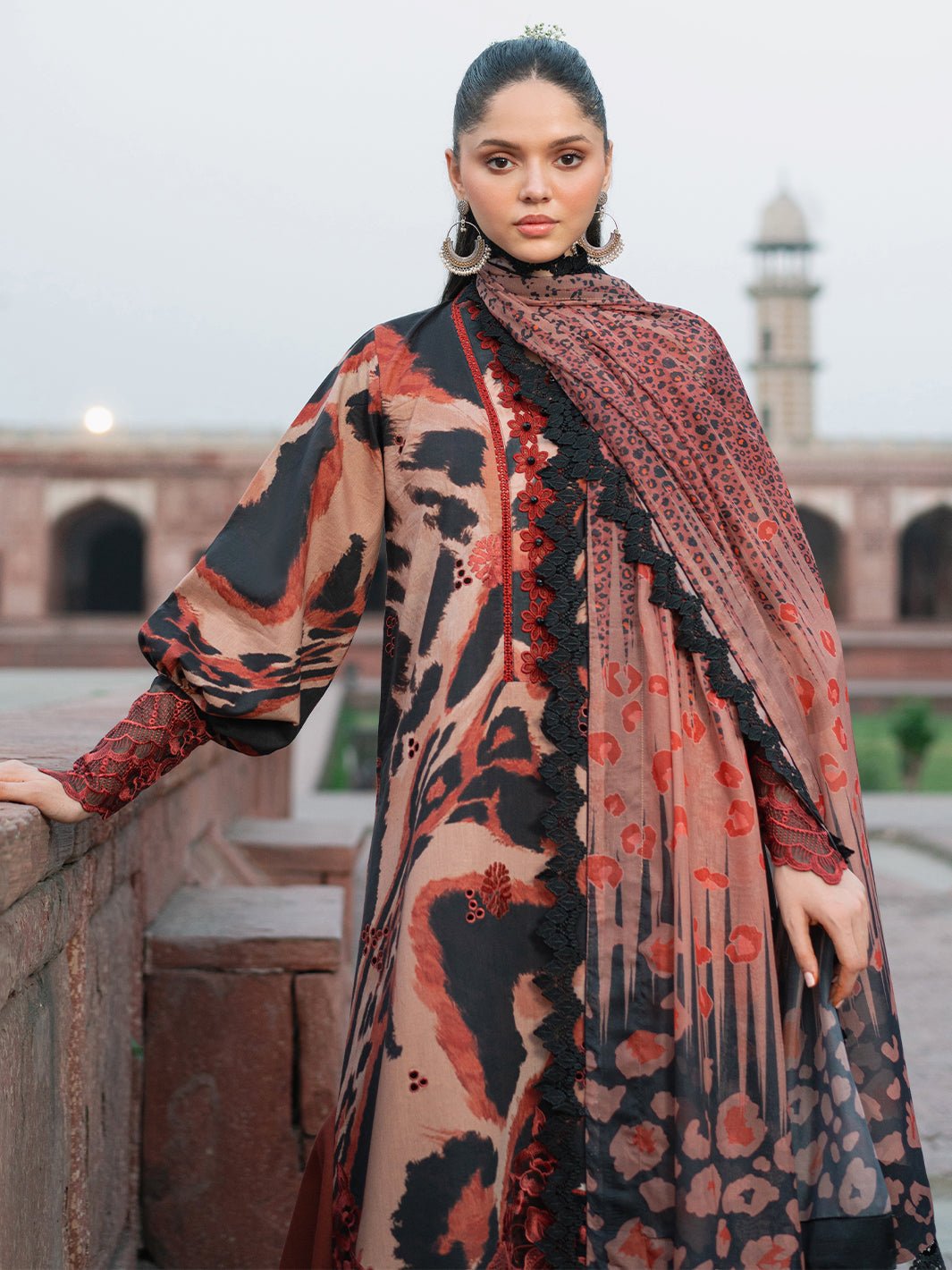 Bin Ilyas | Naqsh Naaz Luxury Lawn 25 | 2086 - C by Bin Ilyas - Designer Dress - Type: Ladies Clothes - Available at Libayah - 100% Original