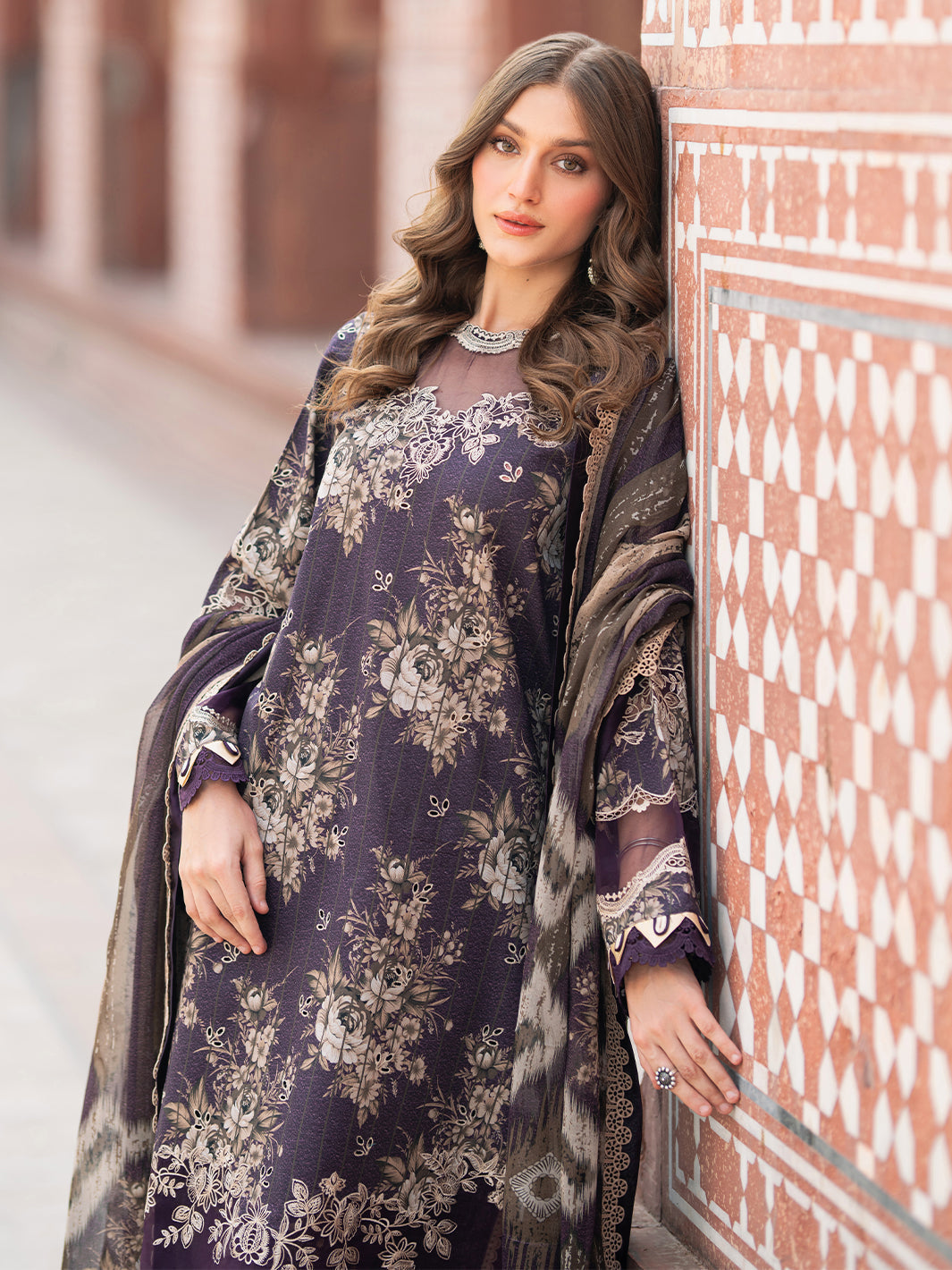 Bin Ilyas | Naqsh Naaz Luxury Lawn 25 | 2087 - B by Bin Ilyas - Designer Dress - Type: Ladies Clothes - Available at Libayah - 100% Original