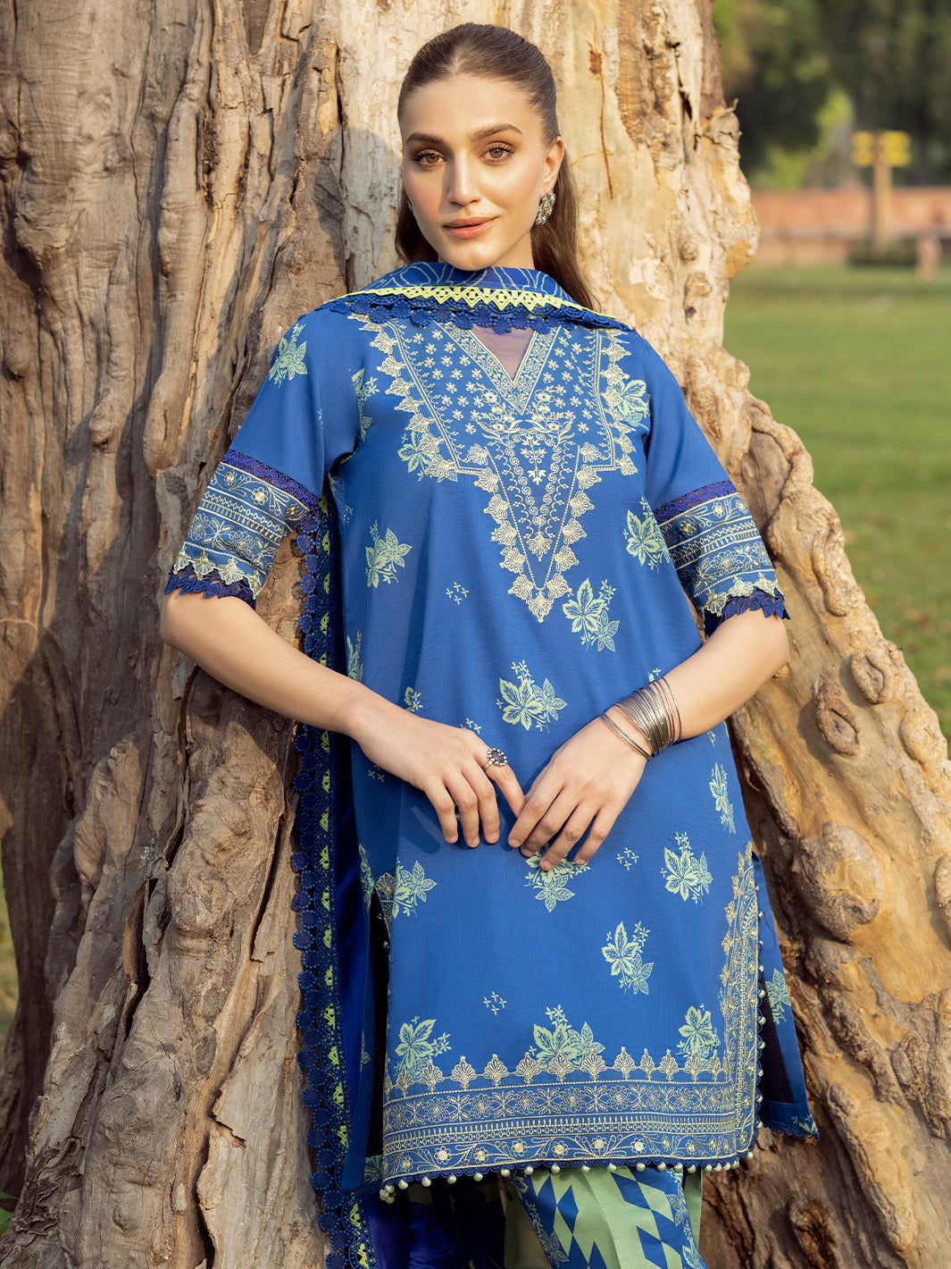 Bin Ilyas | Naqsh Naaz Luxury Lawn 25 | 2088 - B by Bin Ilyas - Designer Dress - Type: Ladies Clothes - Available at Libayah - 100% Original
