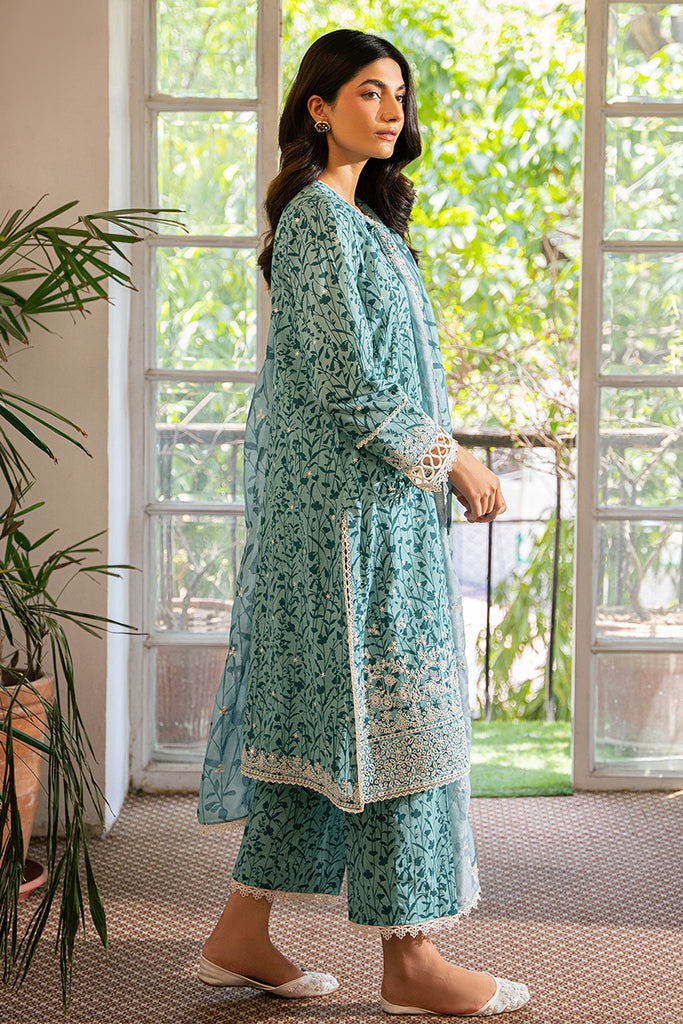 Cross Stitch | Mahiri Embroidered Lawn 24 | MINTY MEADOW by Cross Stitch - Designer Dress - Type: Ladies Clothes - Available at Libayah - 100% Original