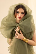 Erum Khan | Lillia Summer Edit | Olive Bloom by Erum Khan - Designer Dress - Type: Ladies Clothes - Available at Libayah - 100% Original