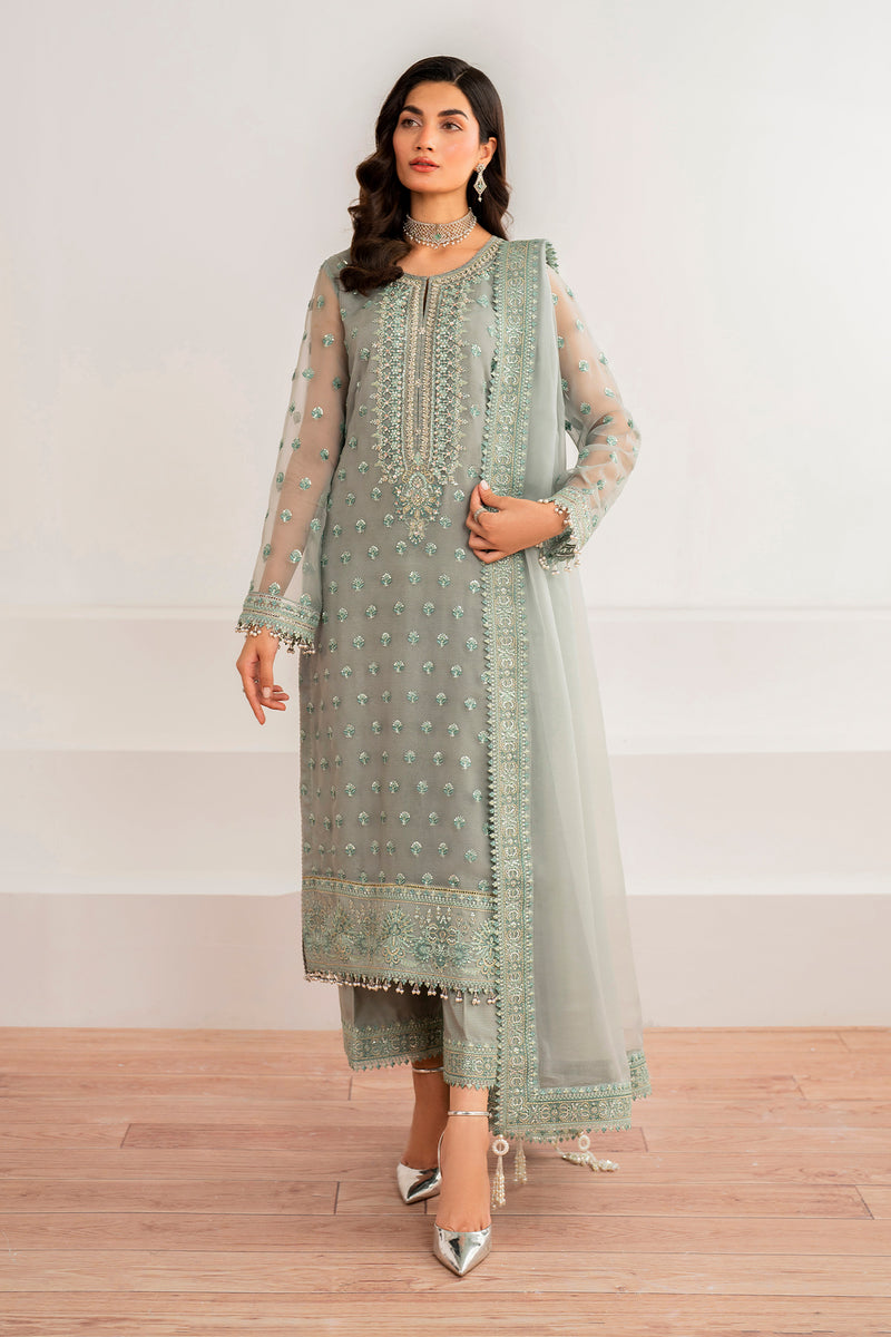 Baroque | Formal Collection | CHIFFON UF-692 by Baroque - Designer Dress - Type: Ladies Clothes - Available at Libayah - 100% Original
