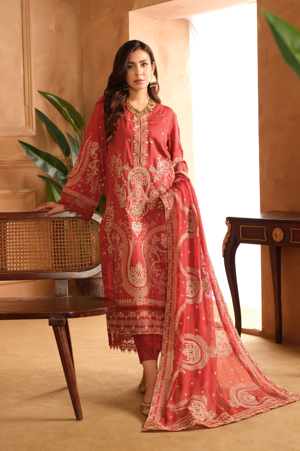 Johra | Shah Jahan Embroidered Viscose | JH-265-SJ by Johra - Designer Dress - Type: Luxury - Available at Libayah - 100% Original