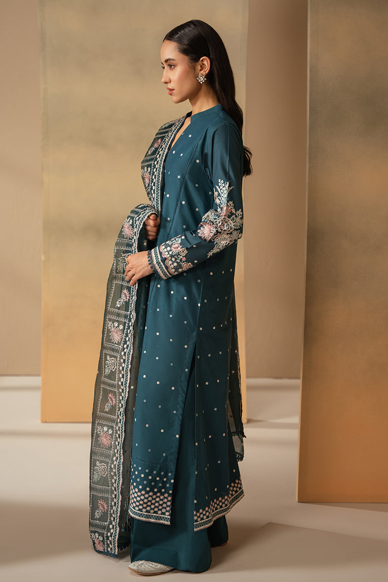 Cross Stitch | Mahiri Embroidered Lawn 24 | MIDNIGHT BLOOM by Cross Stitch - Designer Dress - Type: Ladies Clothes - Available at Libayah - 100% Original