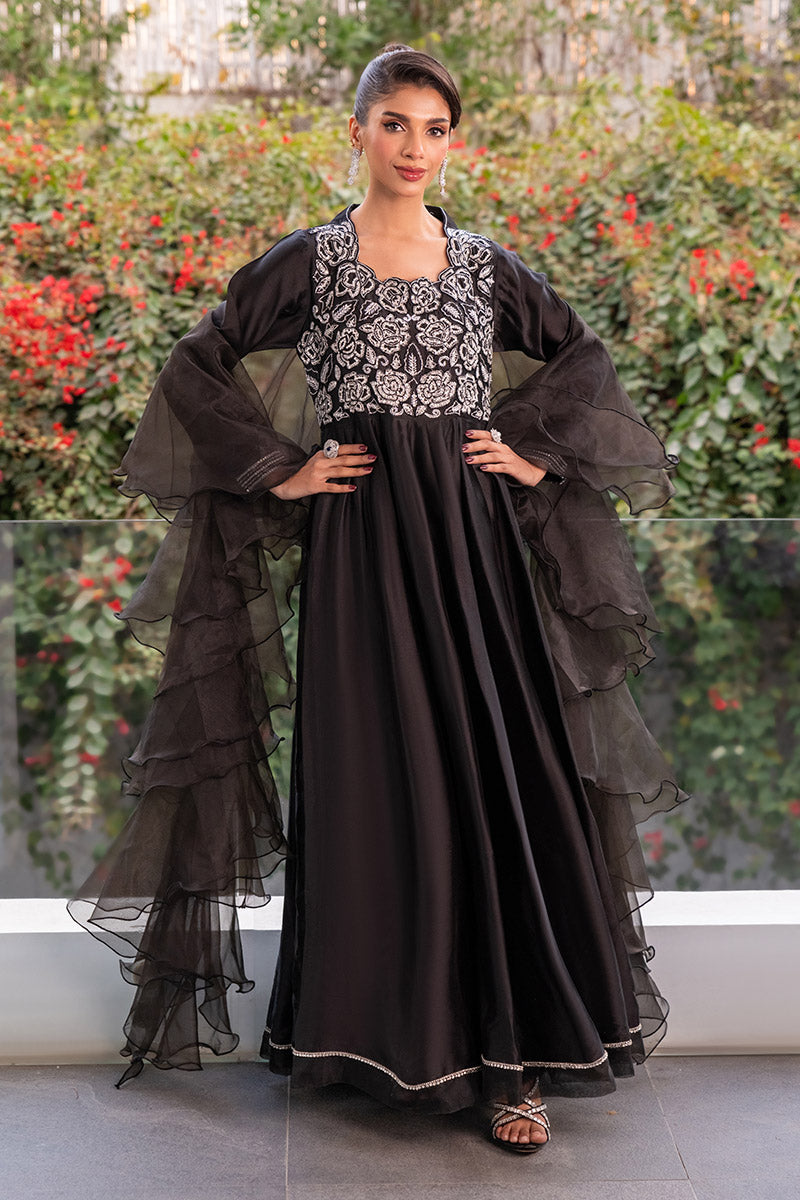 Chic Ophicial | Celenia Pret | Elegant Black Kalidar by Chic Ophicial - Designer Dress - Type: Ladies Clothes - Available at Libayah - 100% Original