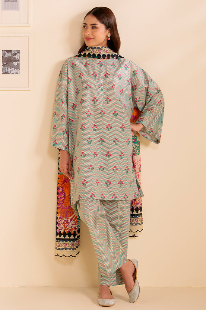 Cross Stitch | Daily Wear | FLORAL VERVE by Cross Stitch - Designer Dress - Type: Casuals - Available at Libayah - 100% Original