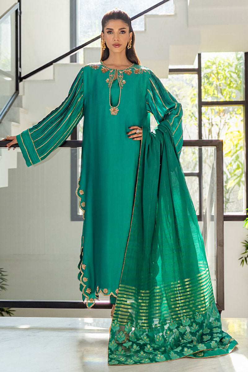 Chic Ophicial | Celenia Pret | Emerald Green by Chic Ophicial - Designer Dress - Type: Ladies Clothes - Available at Libayah - 100% Original