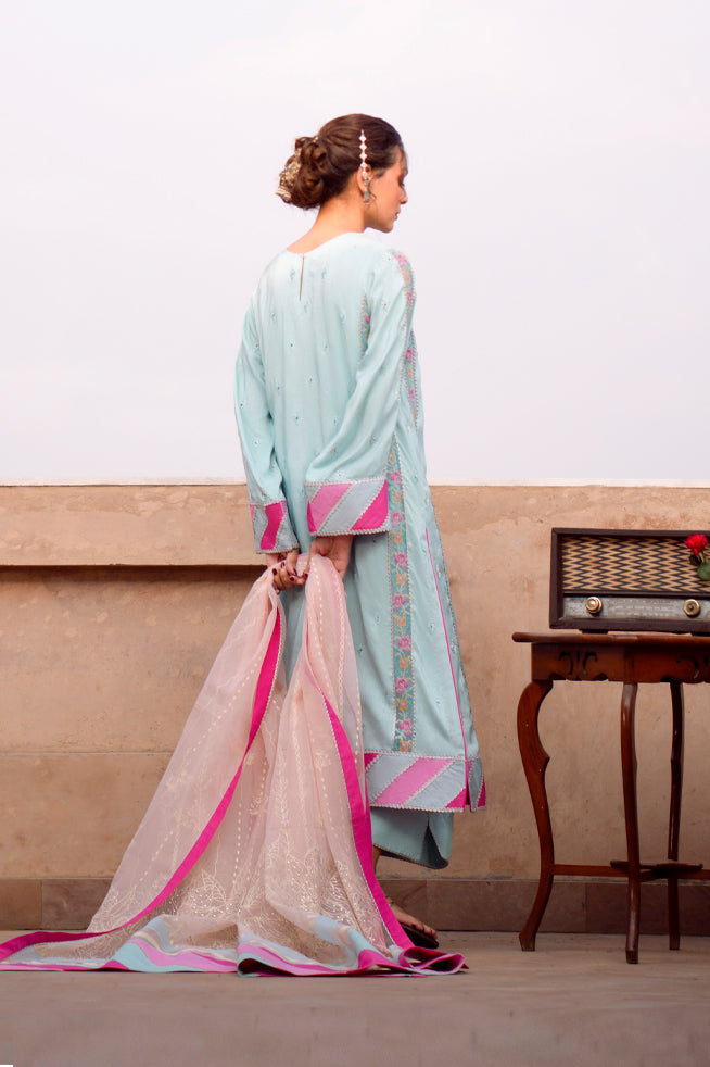 Fozia Khalid | Kahani Silk Luxury Dresses | Amber by Fozia Khalid - Designer Dress - Type: Ladies Clothes - Available at Libayah - 100% Original