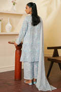 Cross Stitch | Embroidered Lawn Mahiri 24 | BALLARD BLUE by Cross Stitch - Designer Dress - Type: Luxury - Available at Libayah - 100% Original