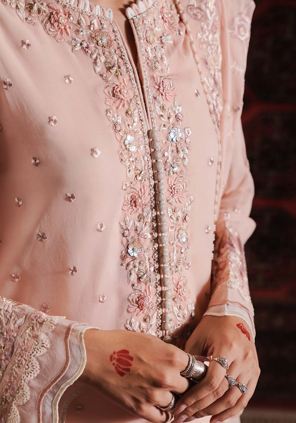Zarqash | Lakhnawi Festive Chiffon 24 |  ZQL 003B IZEL by Zarqash - Designer Dress - Type: Ladies Clothes - Available at Libayah - 100% Original