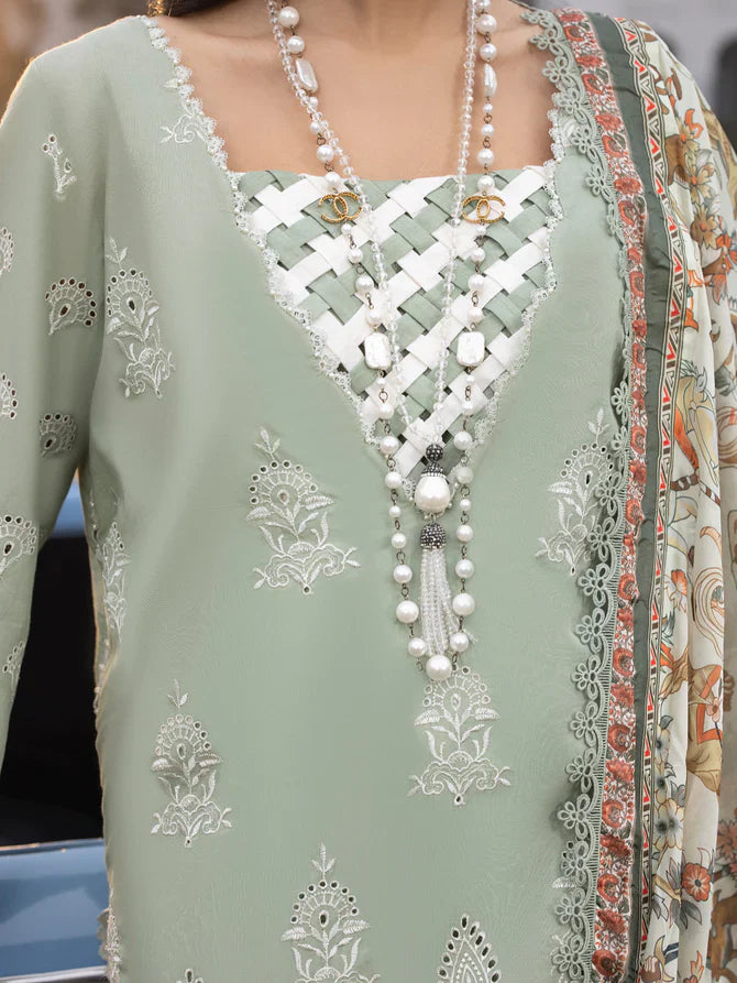 Faiza Faisal | Maya Luxury Lawn | Elena by Faiza Faisal - Designer Dress - Type: Ladies Clothes - Available at Libayah - 100% Original