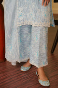 Cross Stitch | Embroidered Lawn Mahiri 24 | BALLARD BLUE by Cross Stitch - Designer Dress - Type: Luxury - Available at Libayah - 100% Original