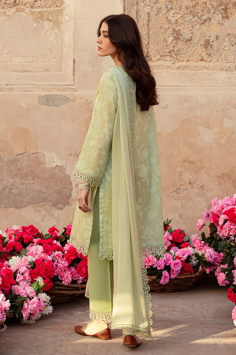 Cross Stitch | Premium Lawn 24 | MISTED GREEN by Cross Stitch - Designer Dress - Type: Ladies Clothes - Available at Libayah - 100% Original