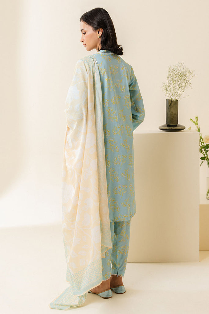 Cross Stitch | Daily Wear | BLUE FOLIAGE by Cross Stitch - Designer Dress - Type: Casuals - Available at Libayah - 100% Original