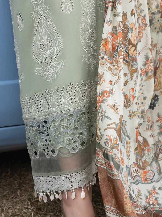 Faiza Faisal | Maya Luxury Lawn | Elena by Faiza Faisal - Designer Dress - Type: Ladies Clothes - Available at Libayah - 100% Original