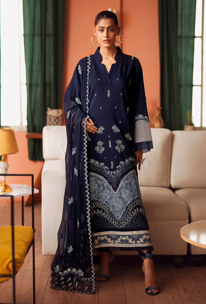 Humdum | Lala Rukh Lawn | Lalarukh - D08 by Humdum - Designer Dress - Type: Ladies Clothes - Available at Libayah - 100% Original