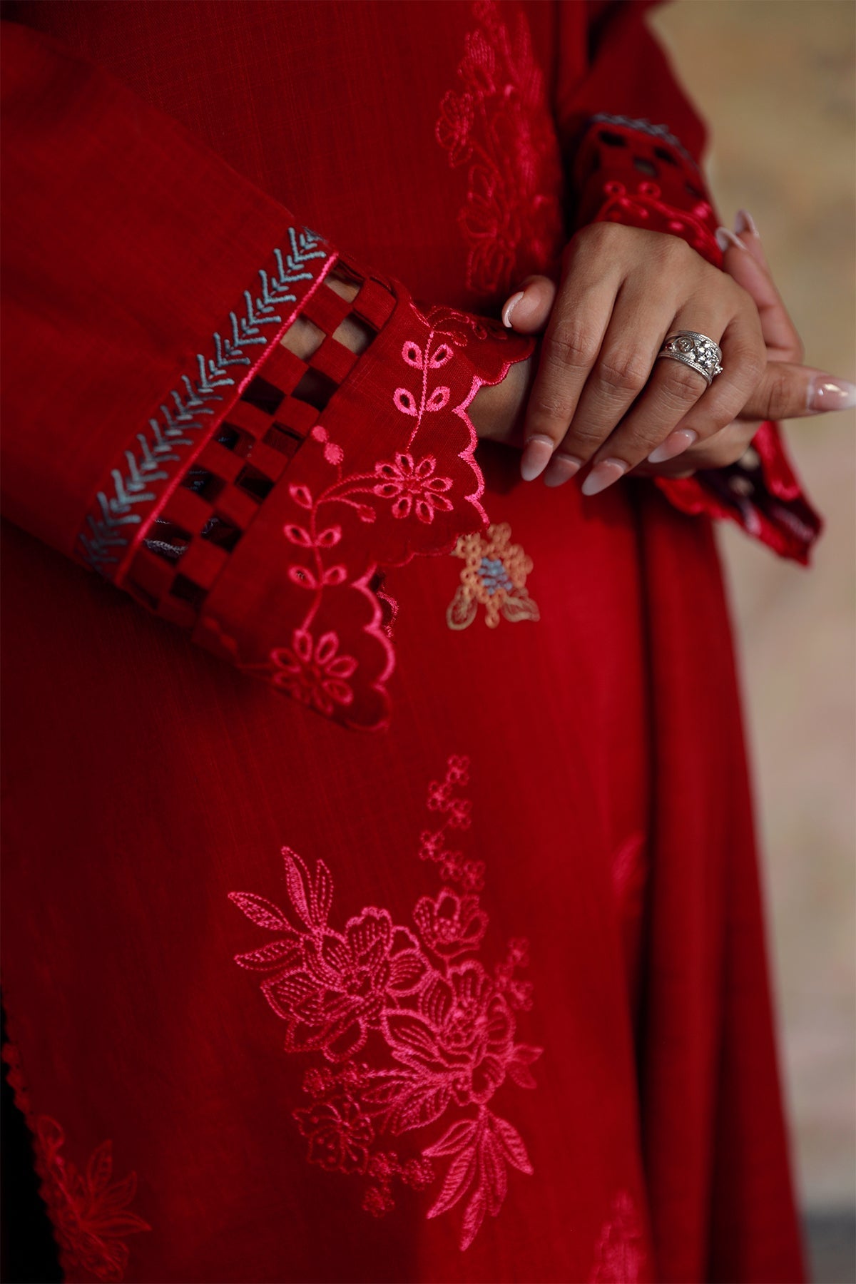 Sahar | Winter Collection | Crimson by Sahar - Designer Dress - Type: Ladies Clothes - Available at Libayah - 100% Original