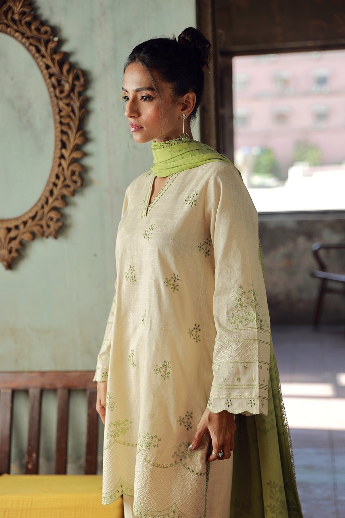 Sahar | Winter Collection | Clover Cascade by Sahar - Designer Dress - Type: Ladies Clothes - Available at Libayah - 100% Original