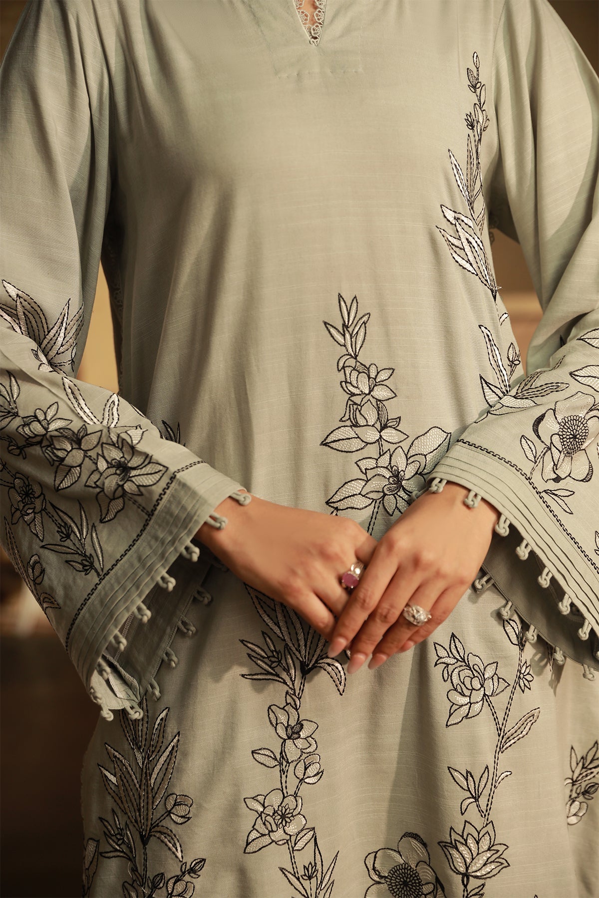 Sahar | Winter Collection | Botanic Elegance by Sahar - Designer Dress - Type: Ladies Clothes - Available at Libayah - 100% Original