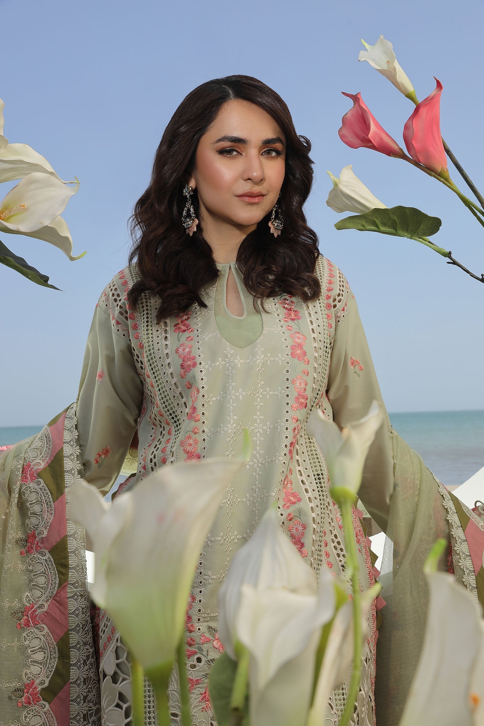 Maryam Hussain | Luxury Lawn 24 | HAVANA by Maryam Hussain - Designer Dress - Type: Ladies Clothes - Available at Libayah - 100% Original