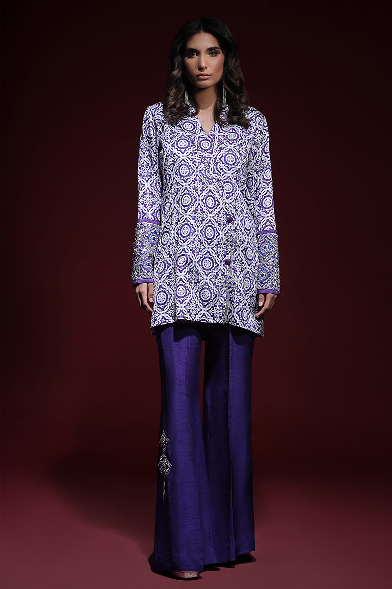 Wardha Saleem | Luxury Pret Fusion Wear | SAPHIR FORMAL CORD-SET (2PC) by Wardha Saleem - Designer Dress - Type: Ladies Clothes - Available at Libayah - 100% Original