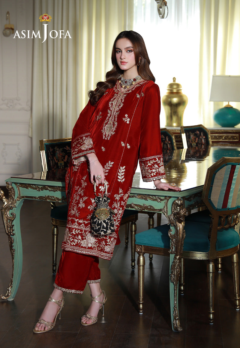 Asim Jofa | Velvet Edit | AJVG-08 by Asim Jofa - Designer Dress - Type: Ladies Clothes - Available at Libayah - 100% Original