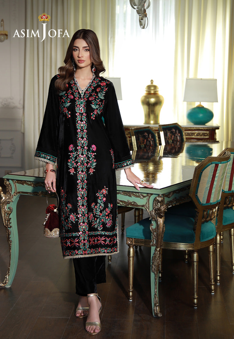 Asim Jofa | Velvet Edit | AJVG-01 by Asim Jofa - Designer Dress - Type: Ladies Clothes - Available at Libayah - 100% Original