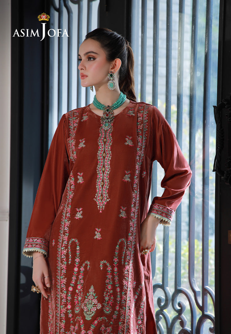 Asim Jofa | Velvet Edit | AJVG-04 by Asim Jofa - Designer Dress - Type: Ladies Clothes - Available at Libayah - 100% Original