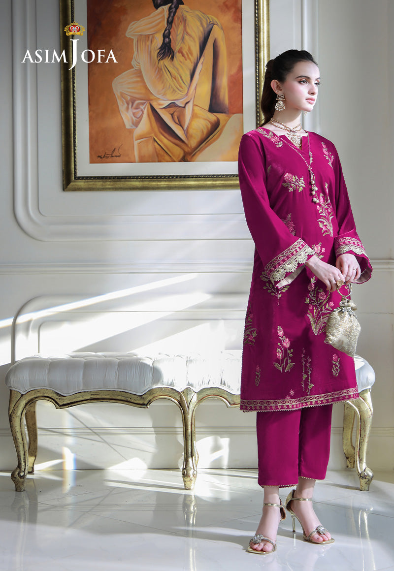 Asim Jofa | Velvet Edit | AJVG-06 by Asim Jofa - Designer Dress - Type: Ladies Clothes - Available at Libayah - 100% Original